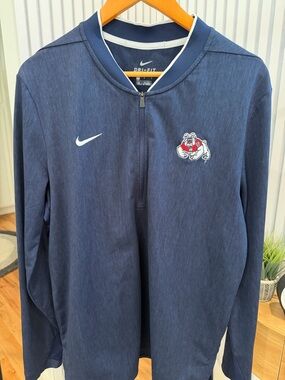 Fresno State Nike Dri-FIT Quarter-Zip Performance Jacket